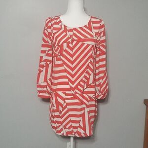 The vintage shop geo striped dress